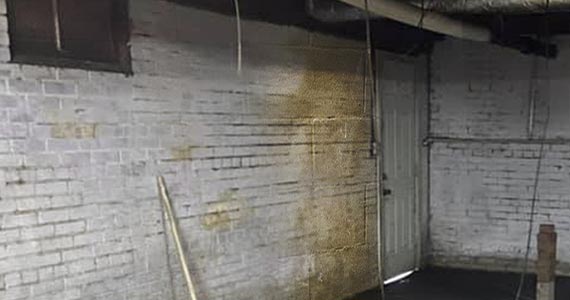 Crawl Space basement wall leak