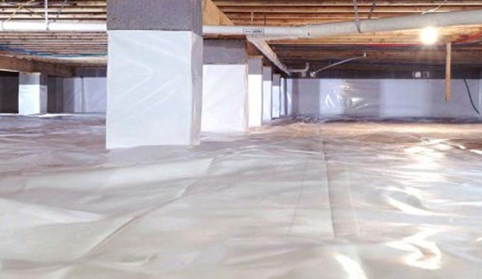 Crawlspace waterproofing
